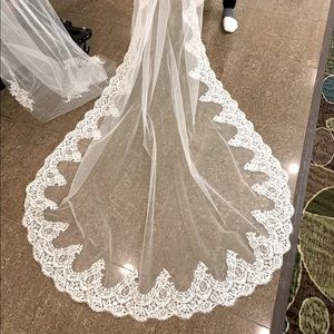 Cathedral Veil with Lace